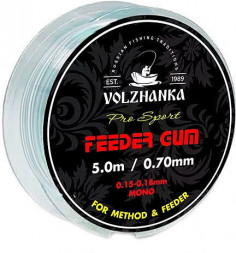 Фидерная резина Волжанка Feeder Gum 0.5мм/5м прозрачный