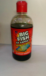 Арома-сироп Big Fish на карпа Зеленая конопля 500мл Три Кита