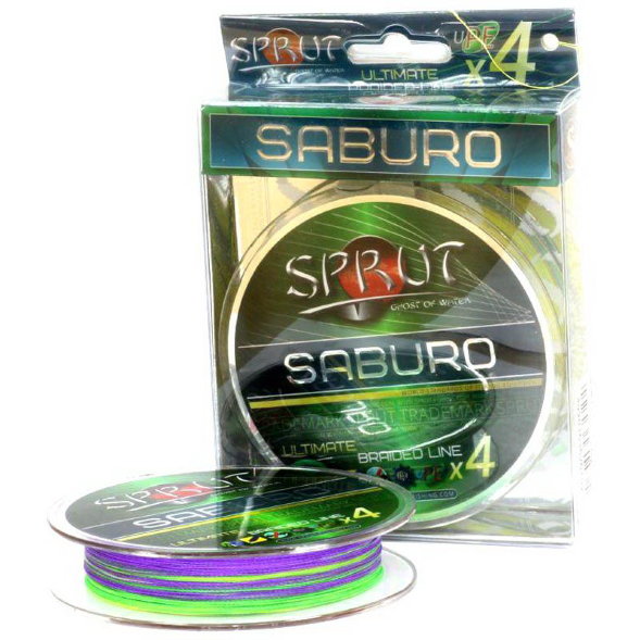 Леска плетеная SPRUT Saburo Soft Ultimate X 4 Multicolor 0.20 95м