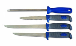 Набор походный KOSADAKA TFKS (3 ножа, точилка, доска)