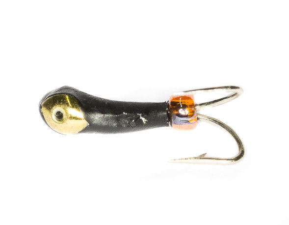 Мормышка вольфрамовая Condor Коза-уралка, перевертыш, с коронкой, 1,5 мм, золото 15 шт