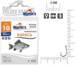 Крючок Marlin's Карась Tanago BLN №9 10шт M0101BLN-009